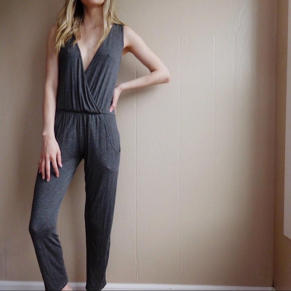 Jersey Tank Open Front Unitard
